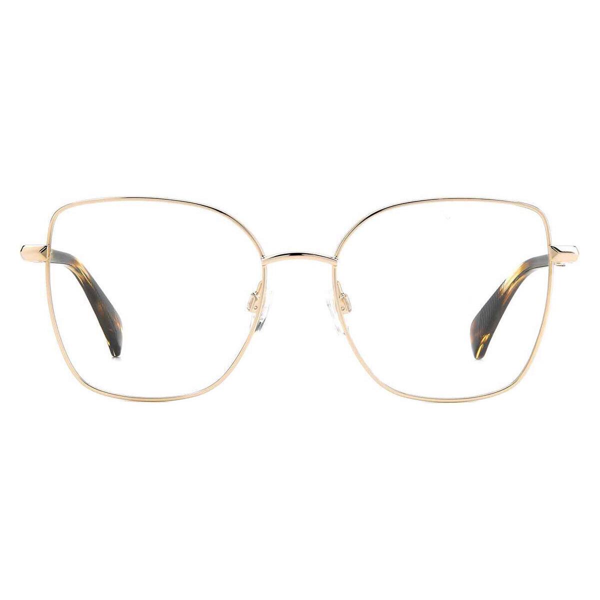 Rag Bone RNB3056/G Eyeglasses Gold Havana Geometric 53mm - Frame: Gold Havana, Lens: Demo