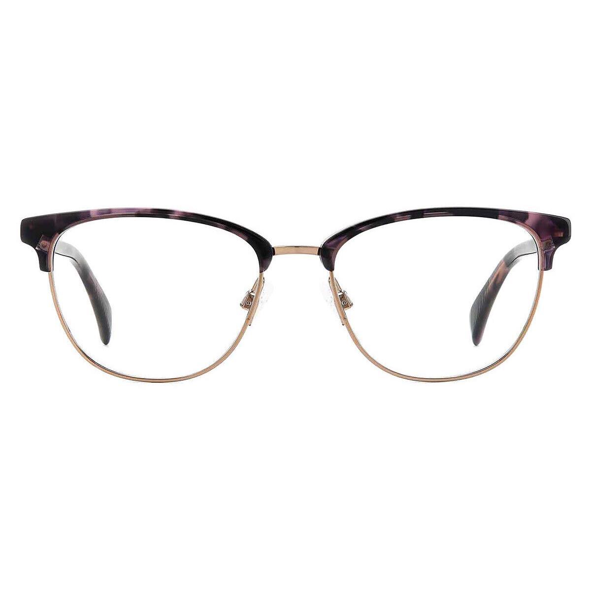 Rag Bone Rag Eyeglasses Women Violet Havana 52mm