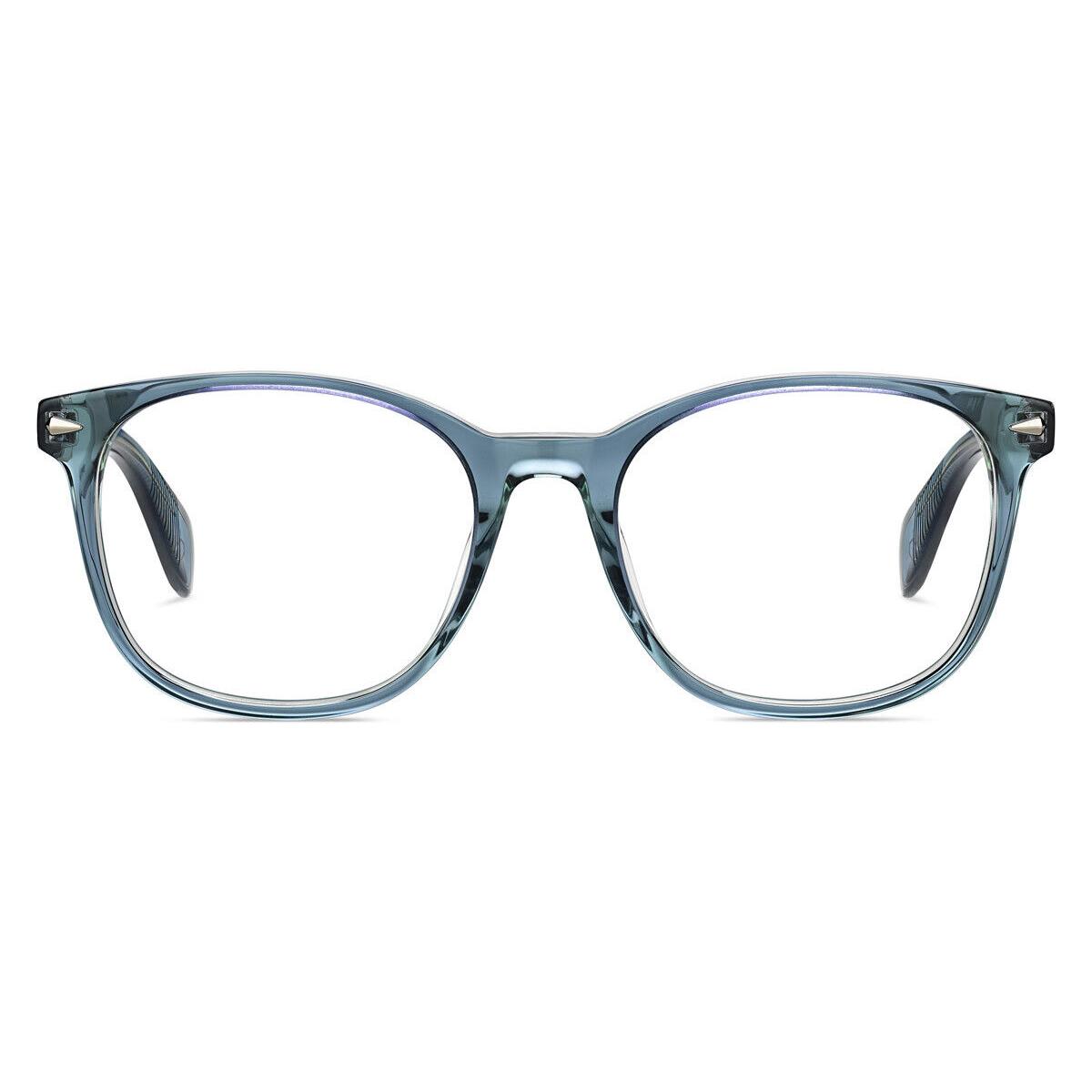 Rag Bone 3017 Eyeglasses Women 0PJP Blue Oval 51mm