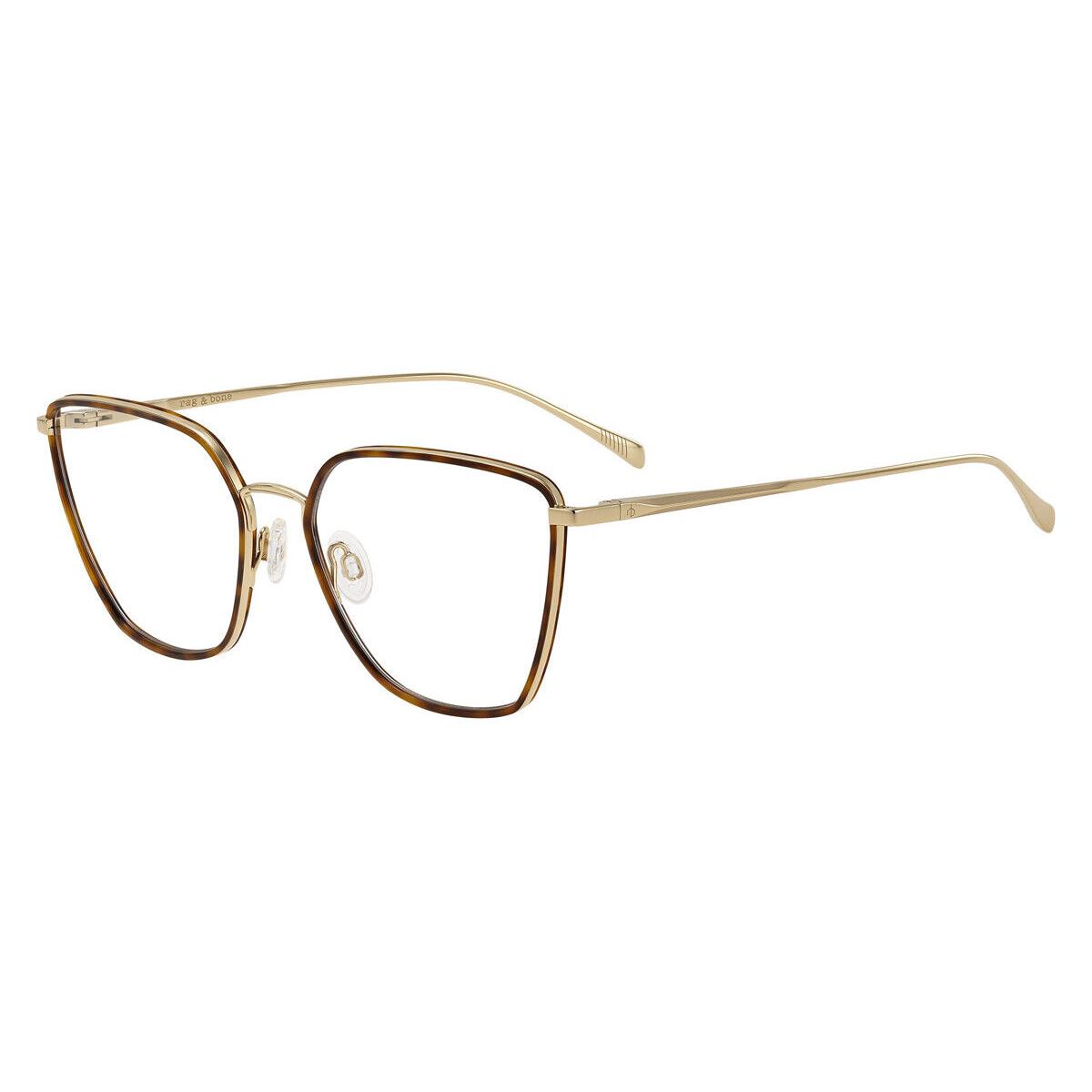 Rag Bone 3028 Eyeglasses Women 006J Gold Havana Cat Eye 55