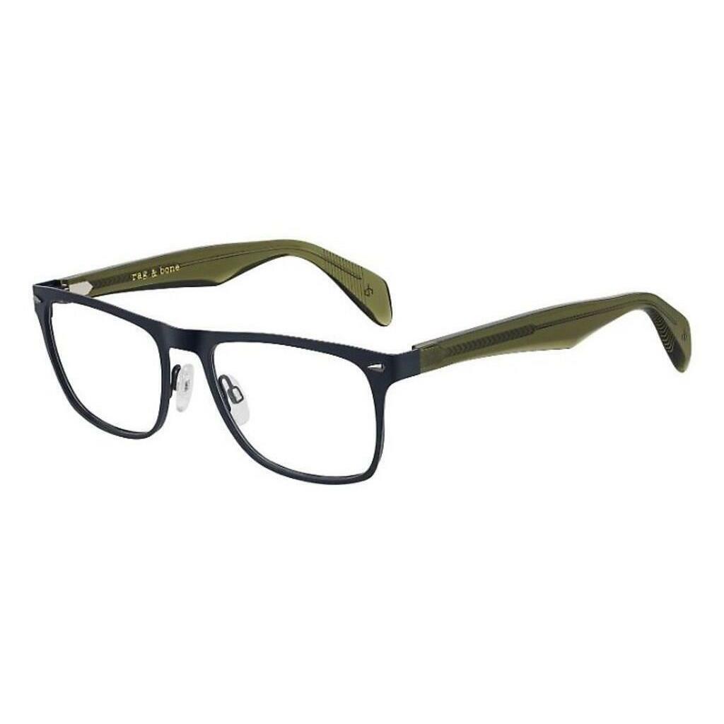 Rag Bone St/steel Eyeglasses Rnb 7011 Fll 52mm Men`s Blue Ophthalmic Rx Frame