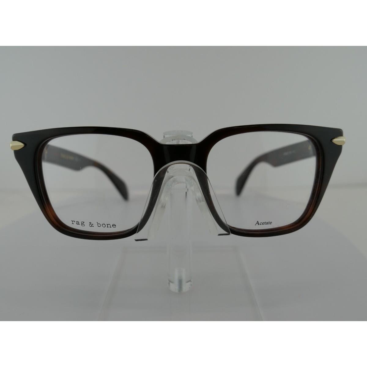 Rag Bone Rnb 7023 086 Dark Havana 49-19-145 Eyeglass Frames