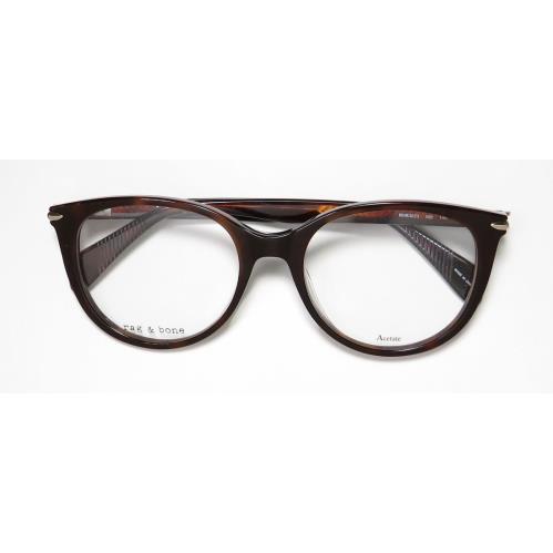 Rag Bone 3023 Eyeglass Frame Brown Plastic 51-18-140 Full-rim 086 Womens