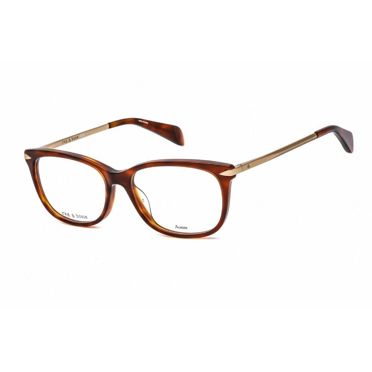 Rag Bone Eyeglasses Rnb 3006 Y67 52mm Yellow Havana Women Ophthalmic Rx Frame