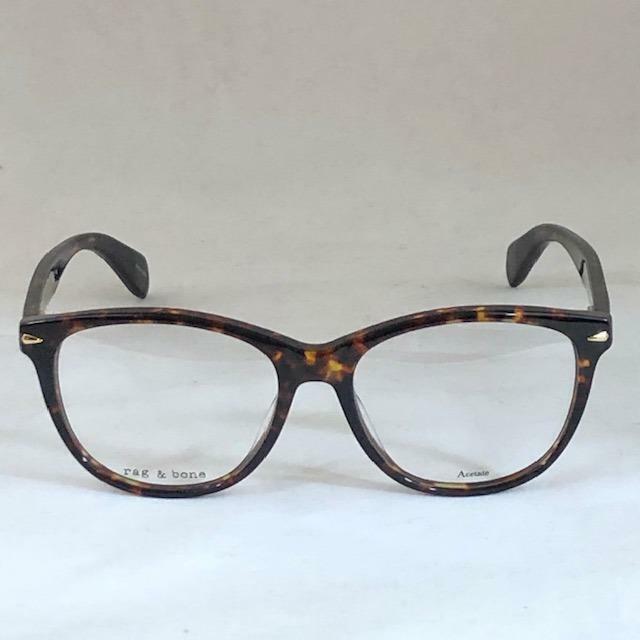 Rag Bone Rnb 3025 086 Women`s Dark Havana Eyeglasses 52-16-140