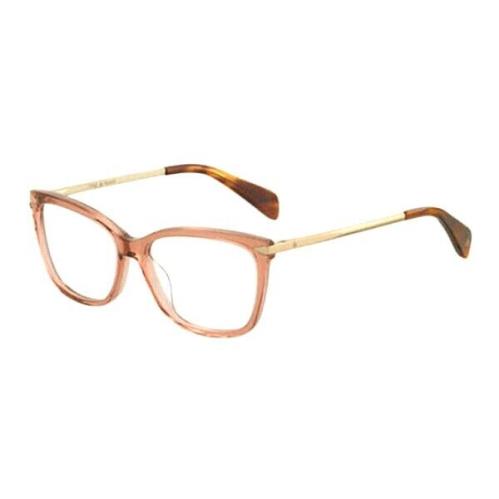 Rag Bone Eyeglasses Rnb 3010 1RL 54mm Peach Clear Women`s Ophthalmic Rx Frame