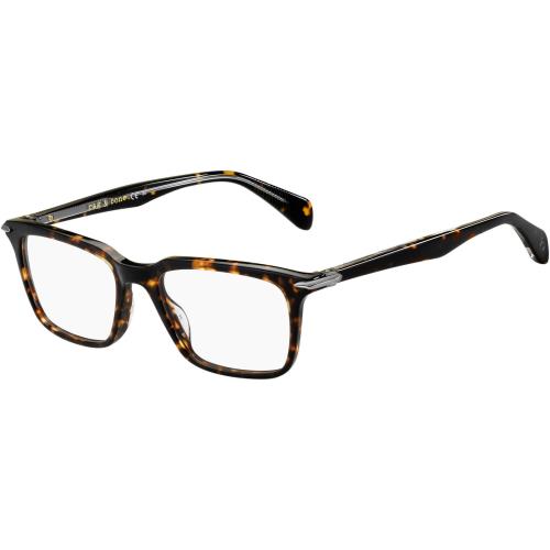 Rag Bone Rnb 7030 086 Dark Havana Eyeglasses 53mm Frame - Frame: Brown