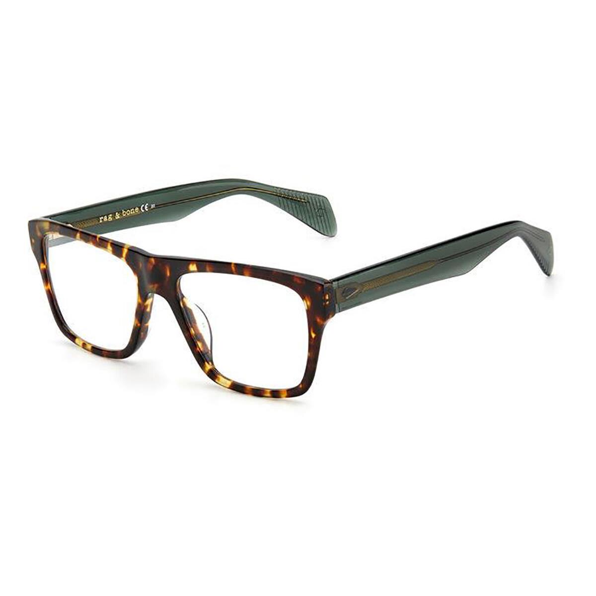 Rag Bone Rnb 7036 I2A Havana Green Eyeglasses 54/17/145