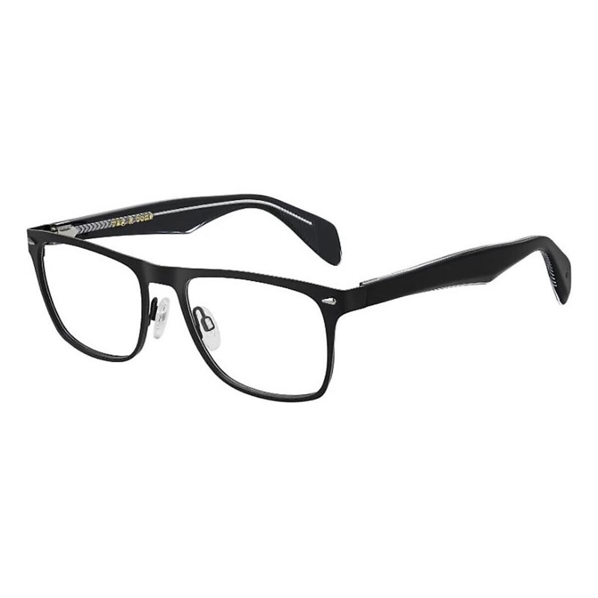 Rag Bone Rnb 7011 003 Matte Black Eyeglasses 52/18/145