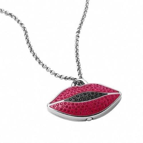 Marc Jacobs Mademoiselle Danger Bauble Pendant Red Lips+crystals WATCH-MBM7042