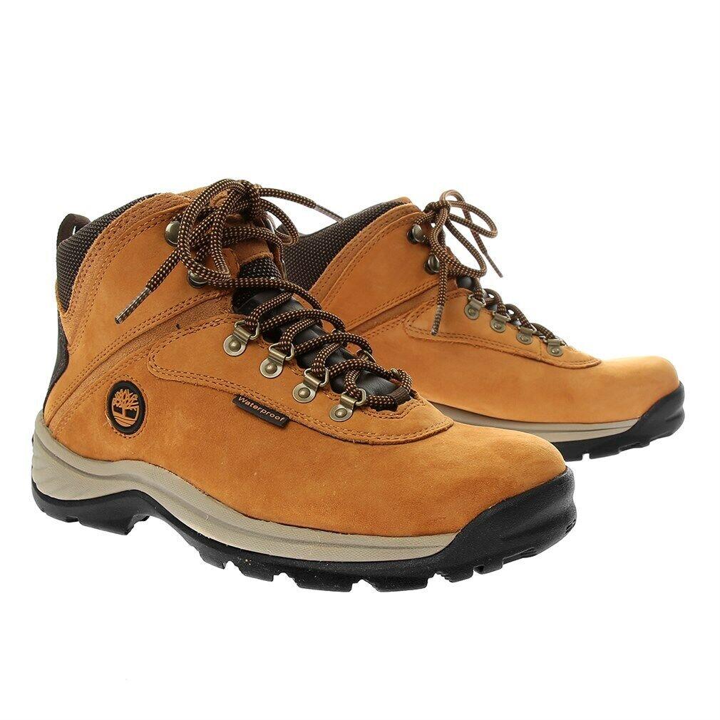 Timberland Men`s White Ledge Waterproof Mid Hiking Boot Wheat Nubuck 14176