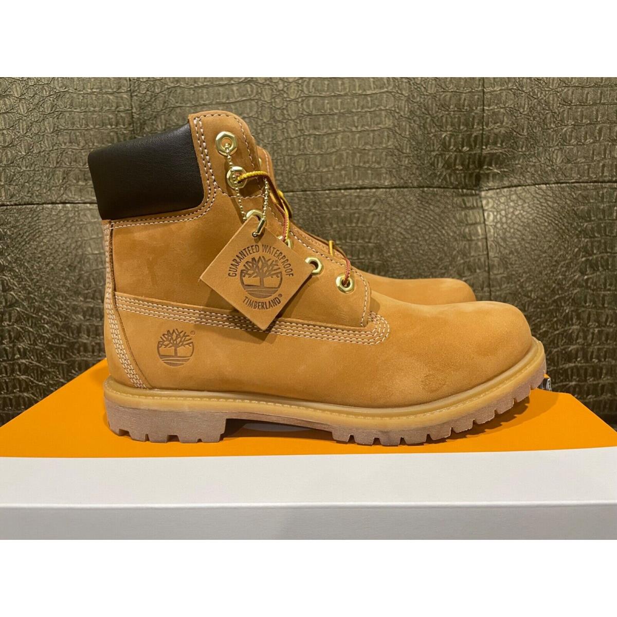 Timberland 6-INCH Premium TB010361 Womens Wheat Nubuck Waterproof Boots