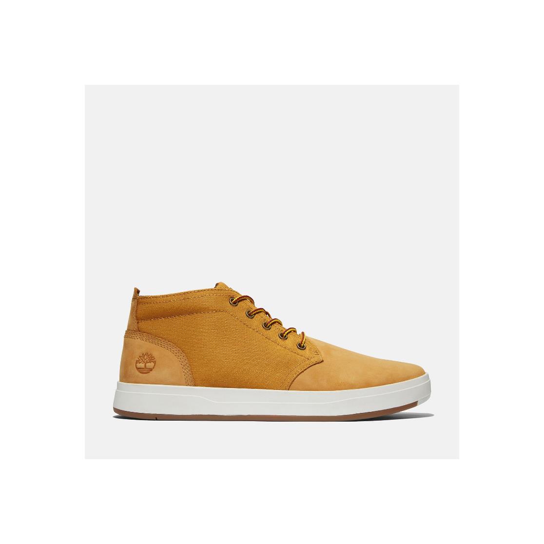 Timberland Men`s Davis Square Chukka Shoes Casual A1OI3 Wheat Nubuck All Sizes