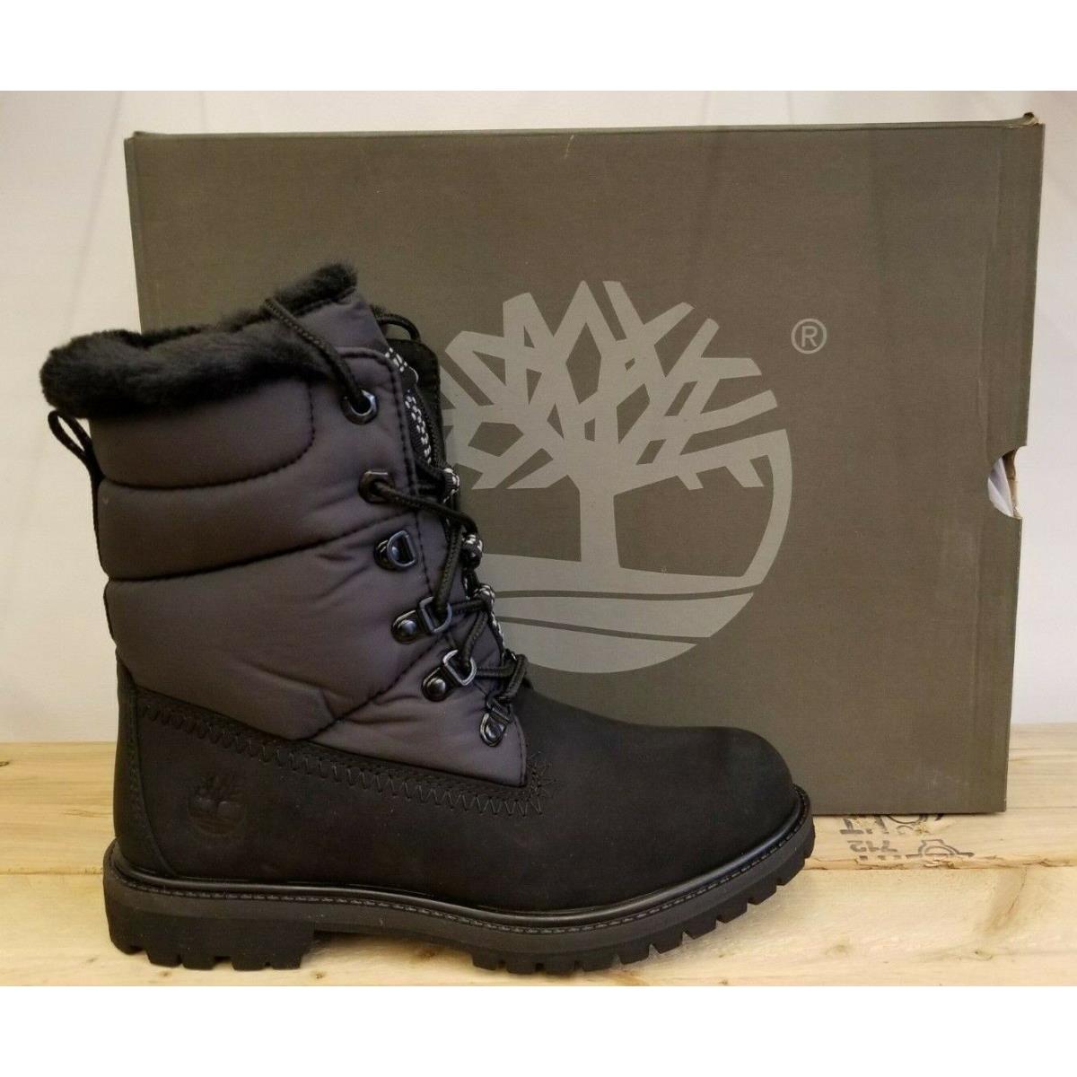 Timberland Classic Pemium 6in Warm Lined Black Waterproof Winter Boots For Women