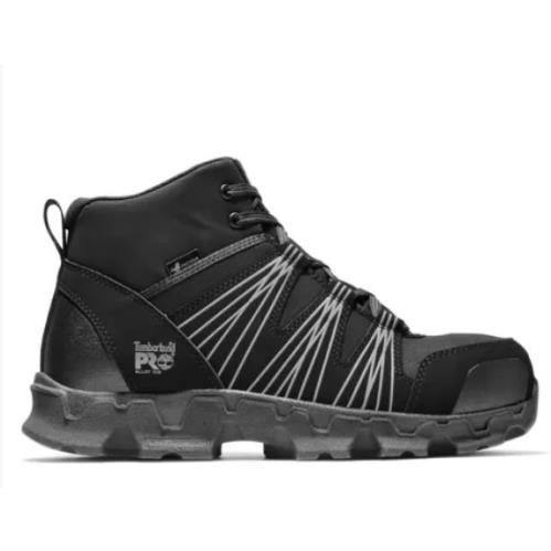 Timberland Pro Men`s Powertrain Mid Esd Alloy Toe Black Hiker TB0A11QF