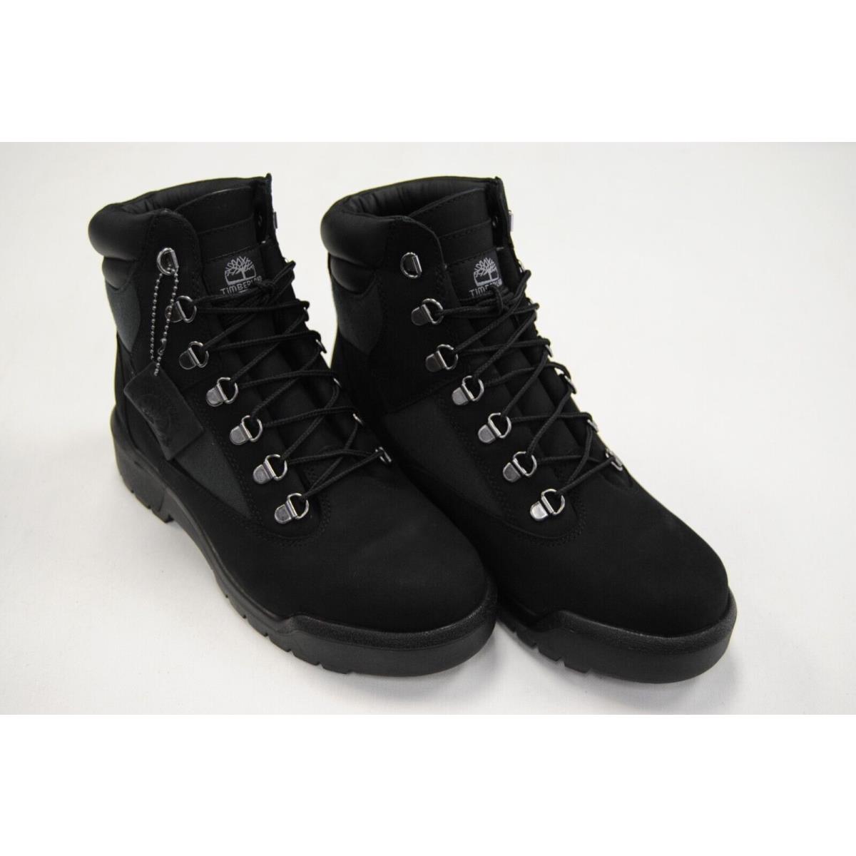 TB0 A17KC Men`s Timberland 6 WP L/f Field Boots Black Nubuck TM102