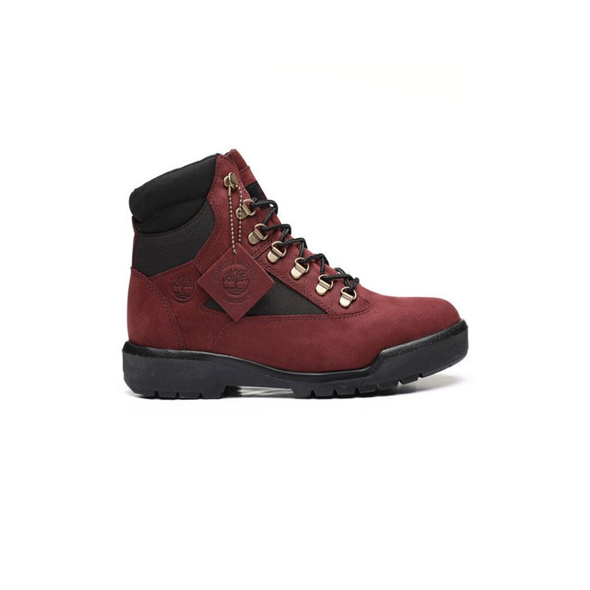 Timberland Men`s 6 Inch Field Boot Burgundy TB0A5W79-C60 Burgundy/red SZ 5-15 - Burgundy/Red