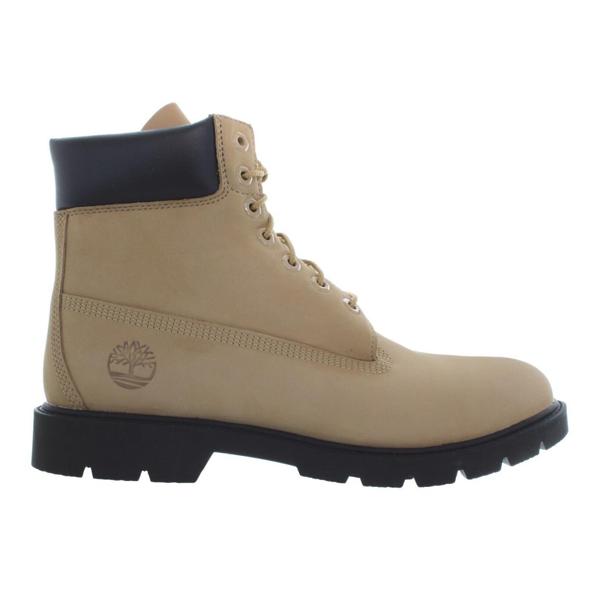 Timberland Men`s Classic 6 Inch Waterproof Natural - Black Boots Multiple Size