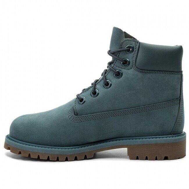 Timberland Youth GS 6 Inch Premium Waterproof Nubuck Boots A1O8D Orion Blue