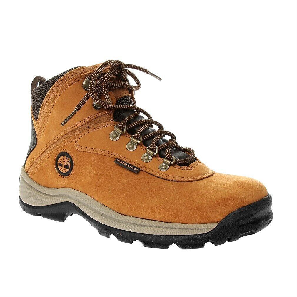 Timberland Men`s White Ledge Waterproof Mid Hiking Boot Wheat Nubuck 14176