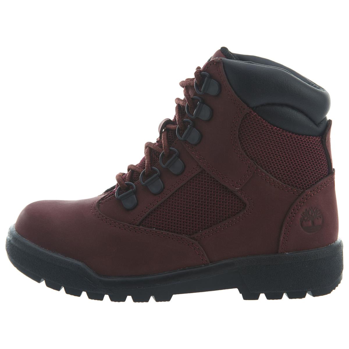 Timberland 6 Field Boots Little Kids Style : Tb0a1ato-Burgundy - Burgundy