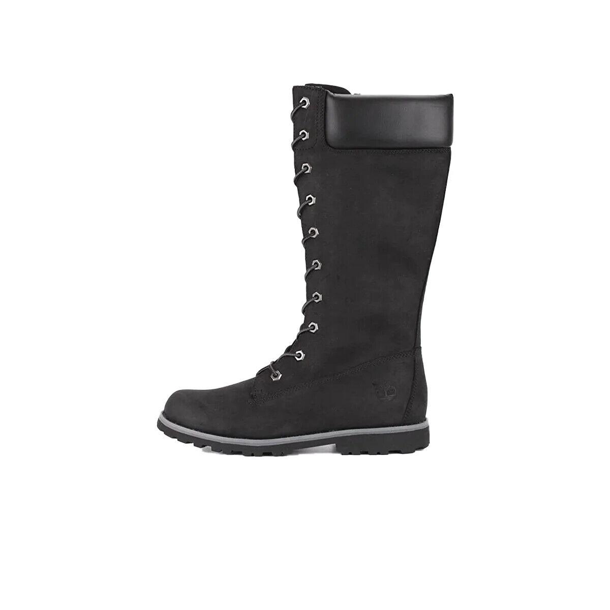 Timberland 2894A Youth Kids Black Trail Classic Tall Knee Waterproof Boot HS2790 - Black