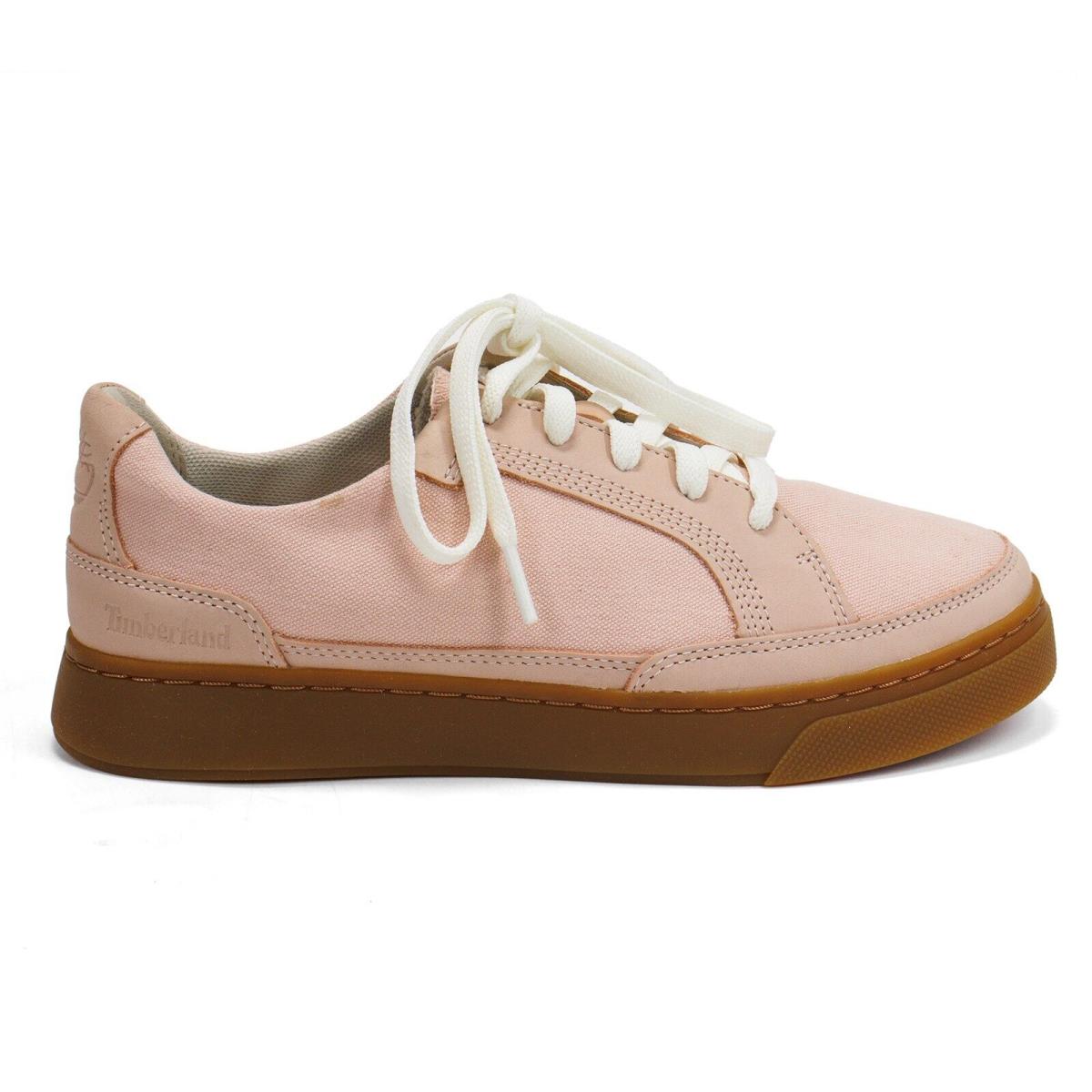 Timberland Women`s Atlanta Green Ek+ Low Top Cotton Sneakers Pink