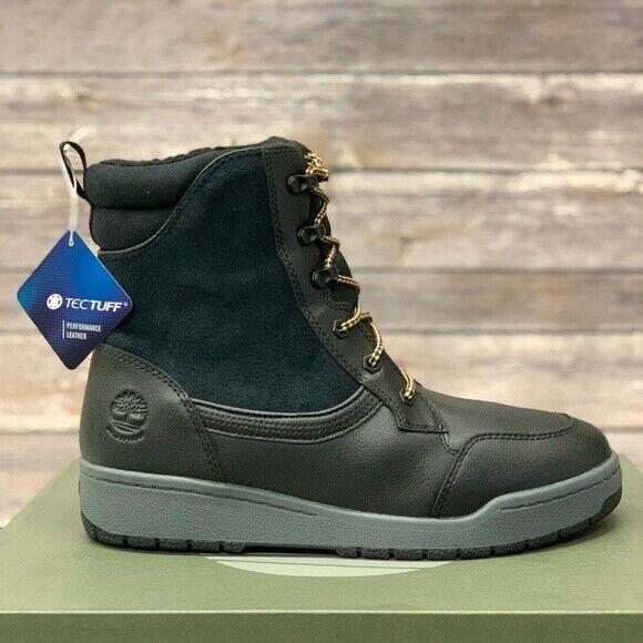 Timberland Men`s Black Leather Snow Boots