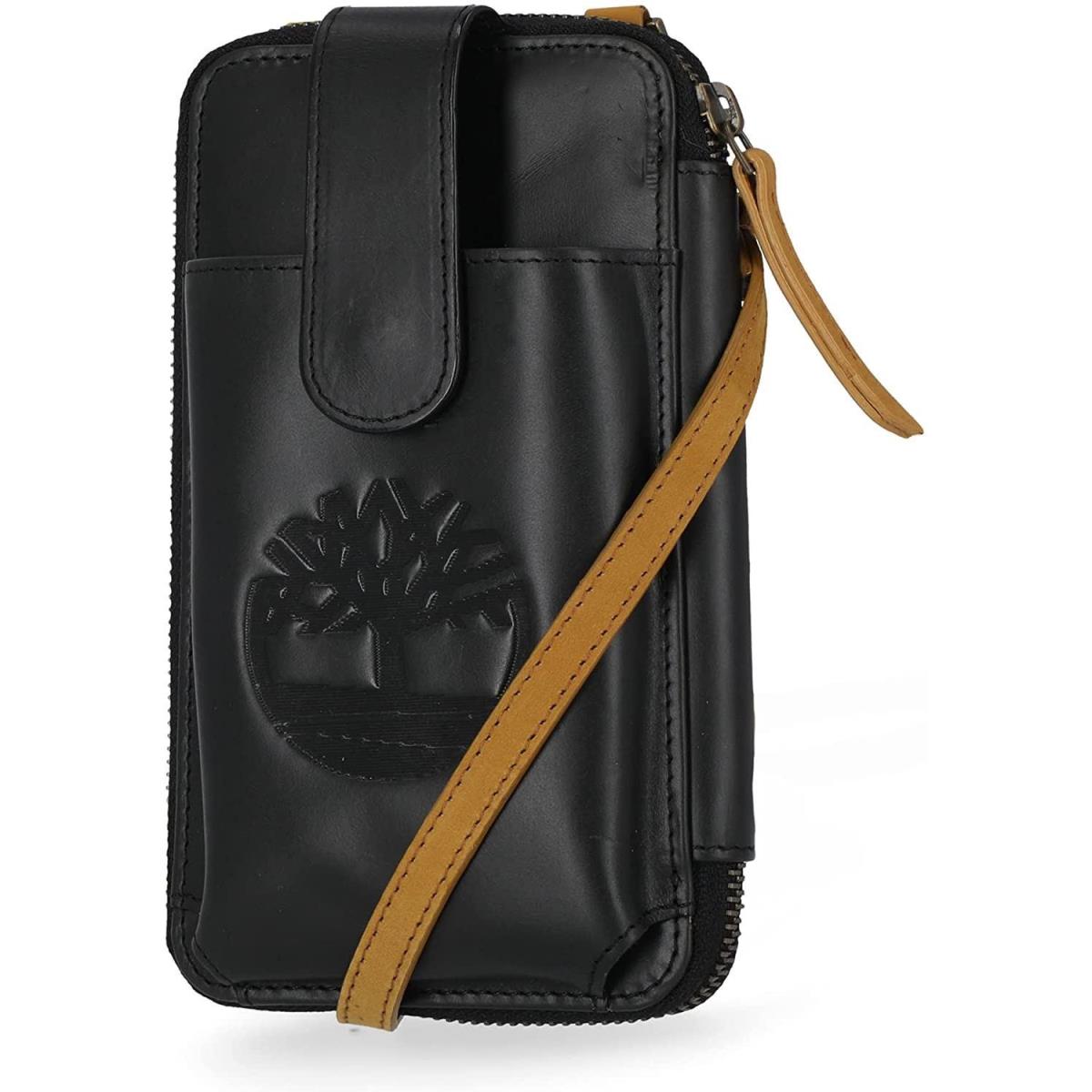 Timberland Women`s Wallet Rfid Leather Crossbody Phone Bag Wallet Black