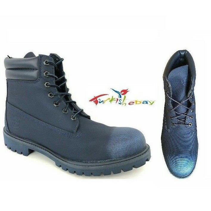 Timberland Men`s 6 Premium Waterproof Double Collared Tectuff Boot A1OZY Navy