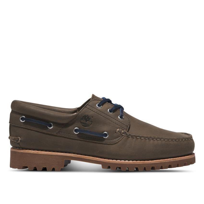 Timberland Men`s Classic 3-EYE Lug Handsewn Boat Shoes Authentics A5S38