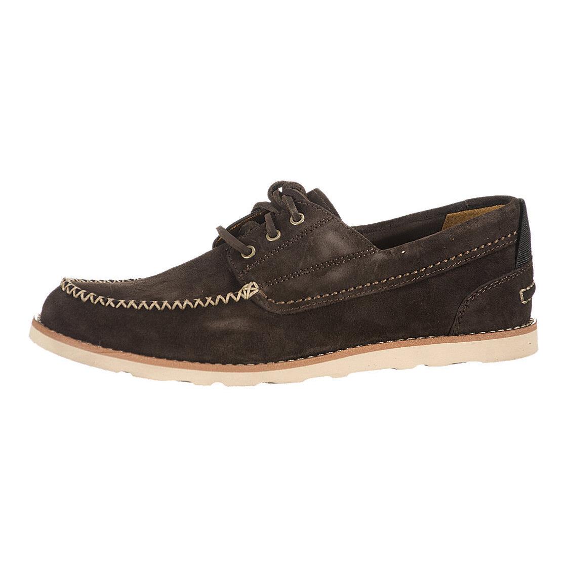 Timberland Abington Boat Moc Premium Dark Brown US Mens Shoe Sizes 6453R - Multi-Color