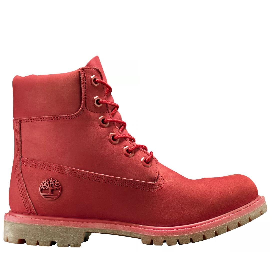 Timberland Women`s Limited Release 6 Inch Waterproof Work Boots Red