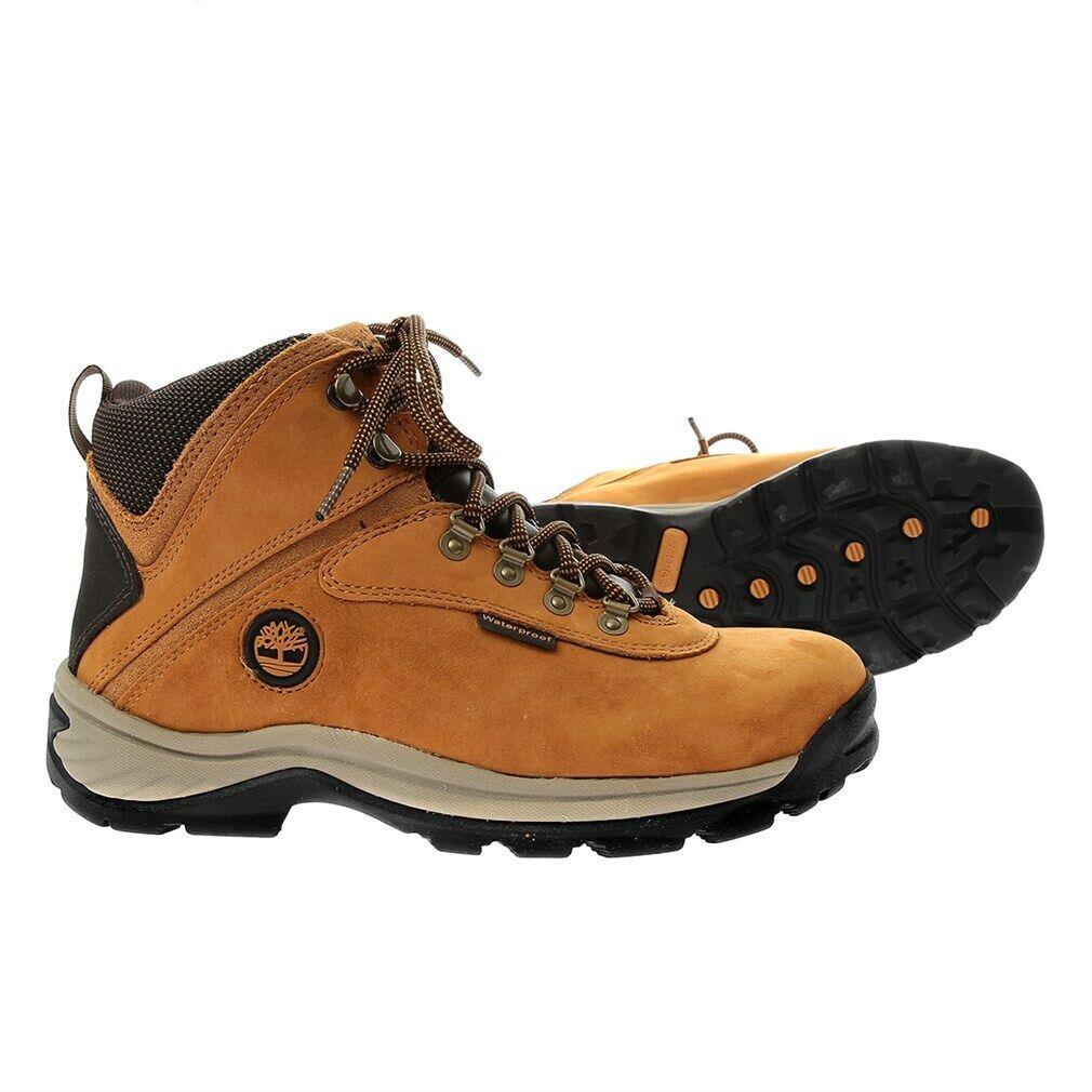 Timberland Men`s White Ledge Waterproof Mid Hiking Boot Wheat Nubuck 14176