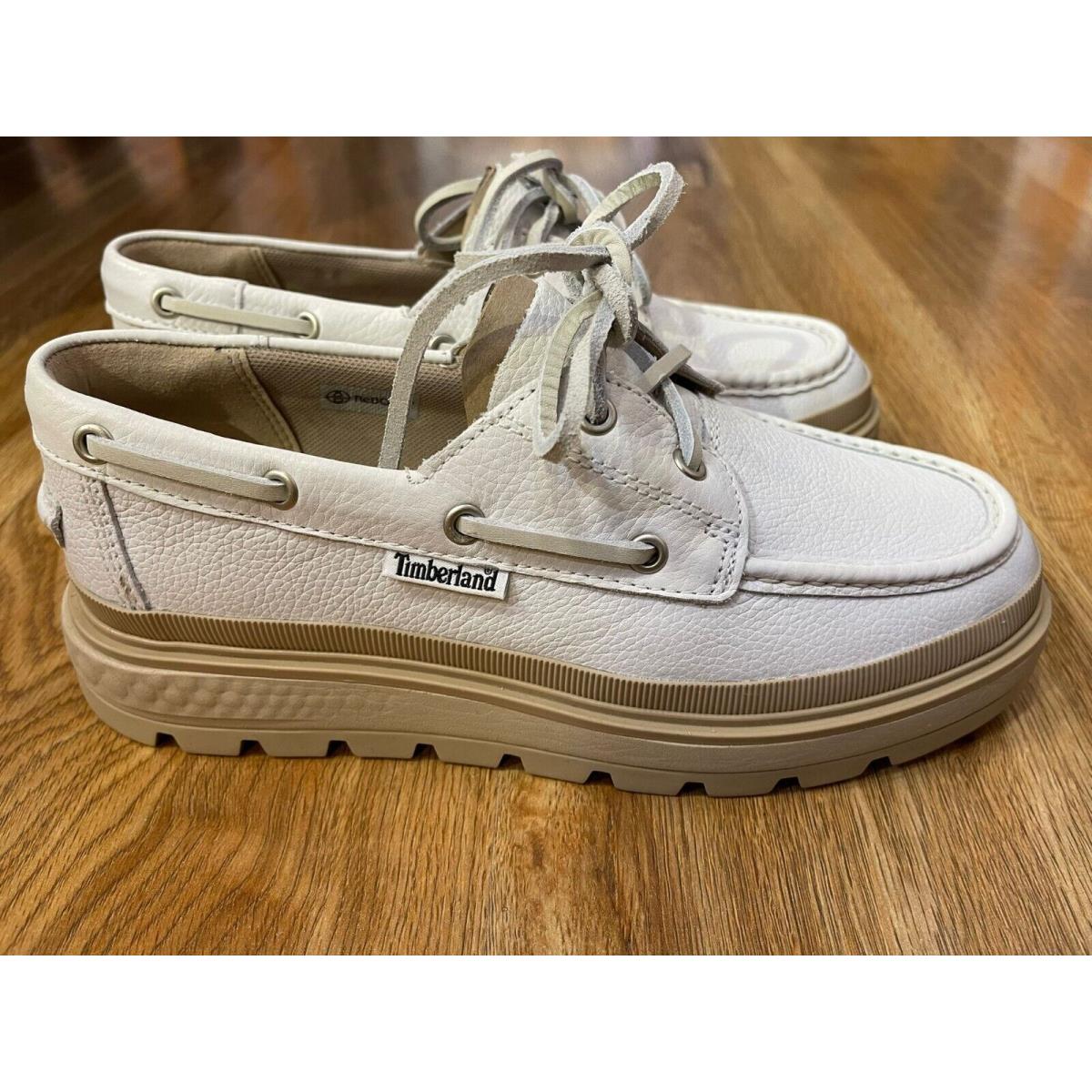 Timberland Women`s Ray City Boat Shoe White Full Grain A2MDV All Sizes