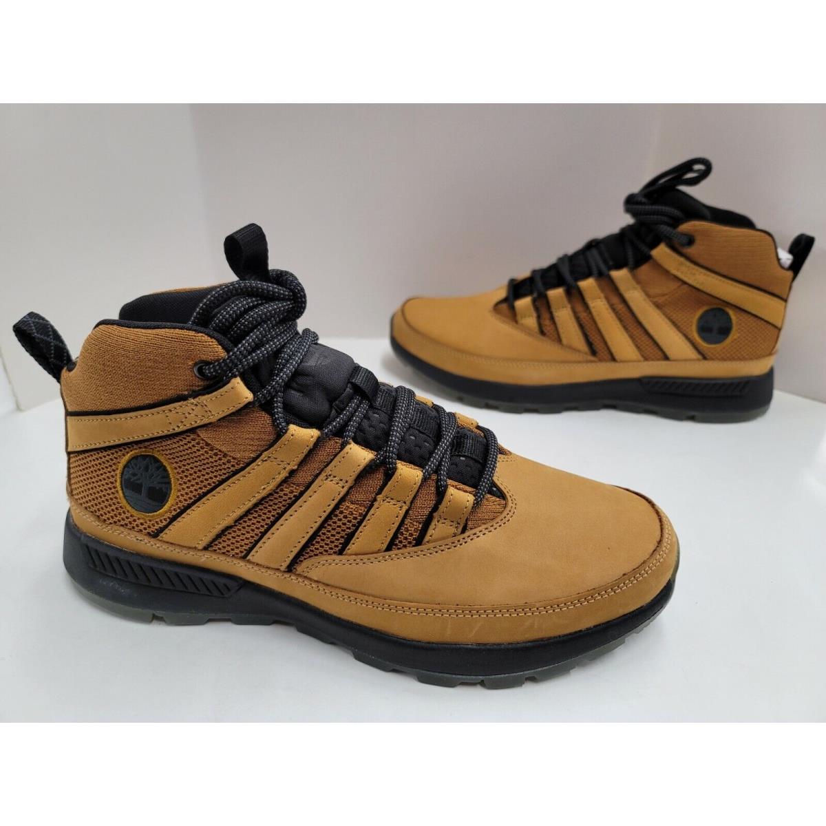 Mens Timberland Euro Trekker Mid Casual Shoes TB0 A2J37 231 Wheat Black