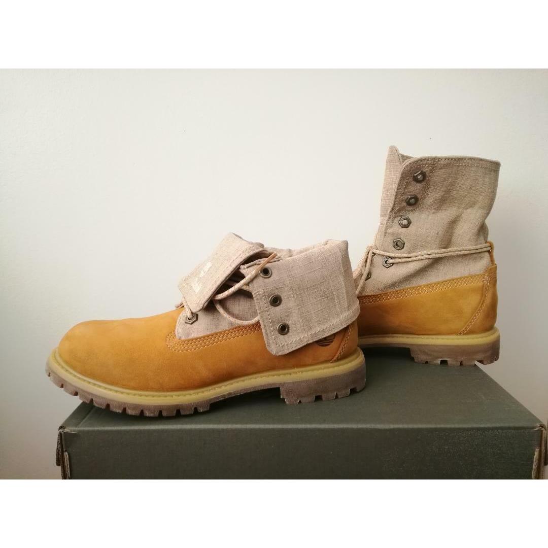 Womens Timberland Roll Top Boots Shoes - Wheat - Limited Sizes