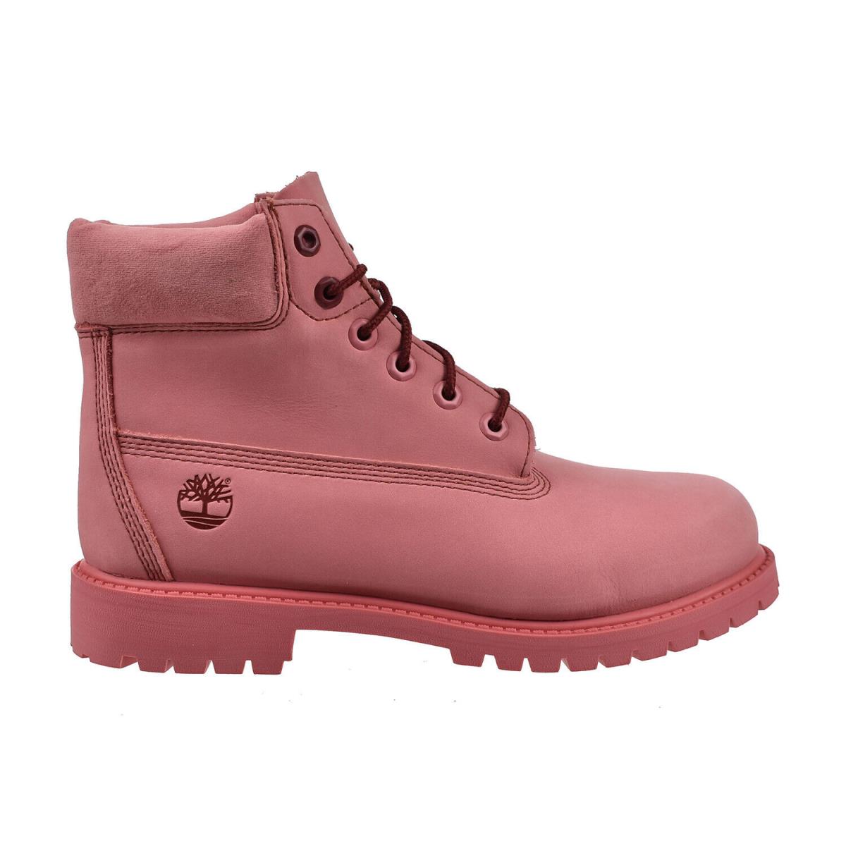 Timberland 6 Inch Premium Little Kids` Boots Medium Pink Nubuck TB0A2R19 - Medium Pink Nubuck