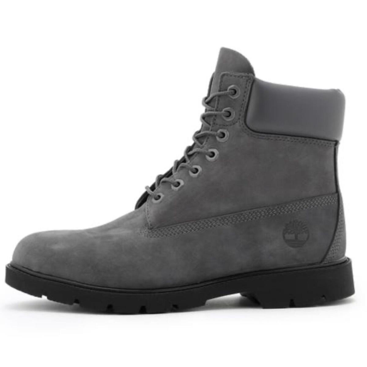 Mens Timberland Premium 6 Waterproof Boots Dark Grey Nubuck