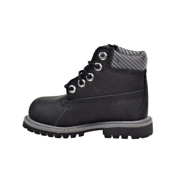 Timberland TB0A1BCM 001 Toddler Black 6 Inch Premium Waterproof Boots HS2763