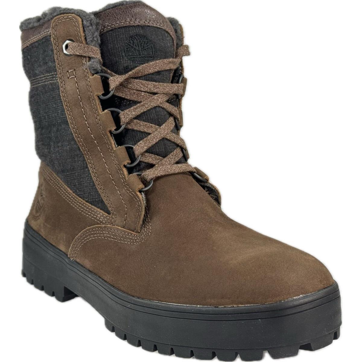 Timberland Men`s Spruce Mountain Brown Warm Line Waterproof Boots A1UBK