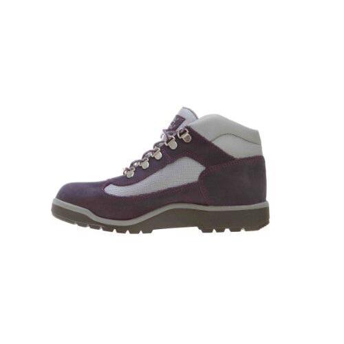 Timberland Kids` Field Boots Six Inch Purple/Grey Leather/Fabric