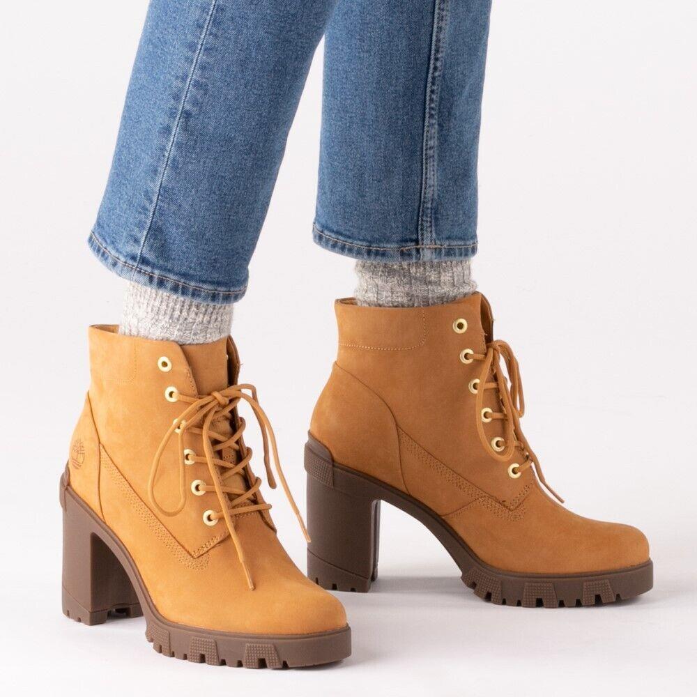 Timberland Lana 6 IN Wheat Ankle Short Boots Bootie Shoes Heels Pump 8 9 9.5