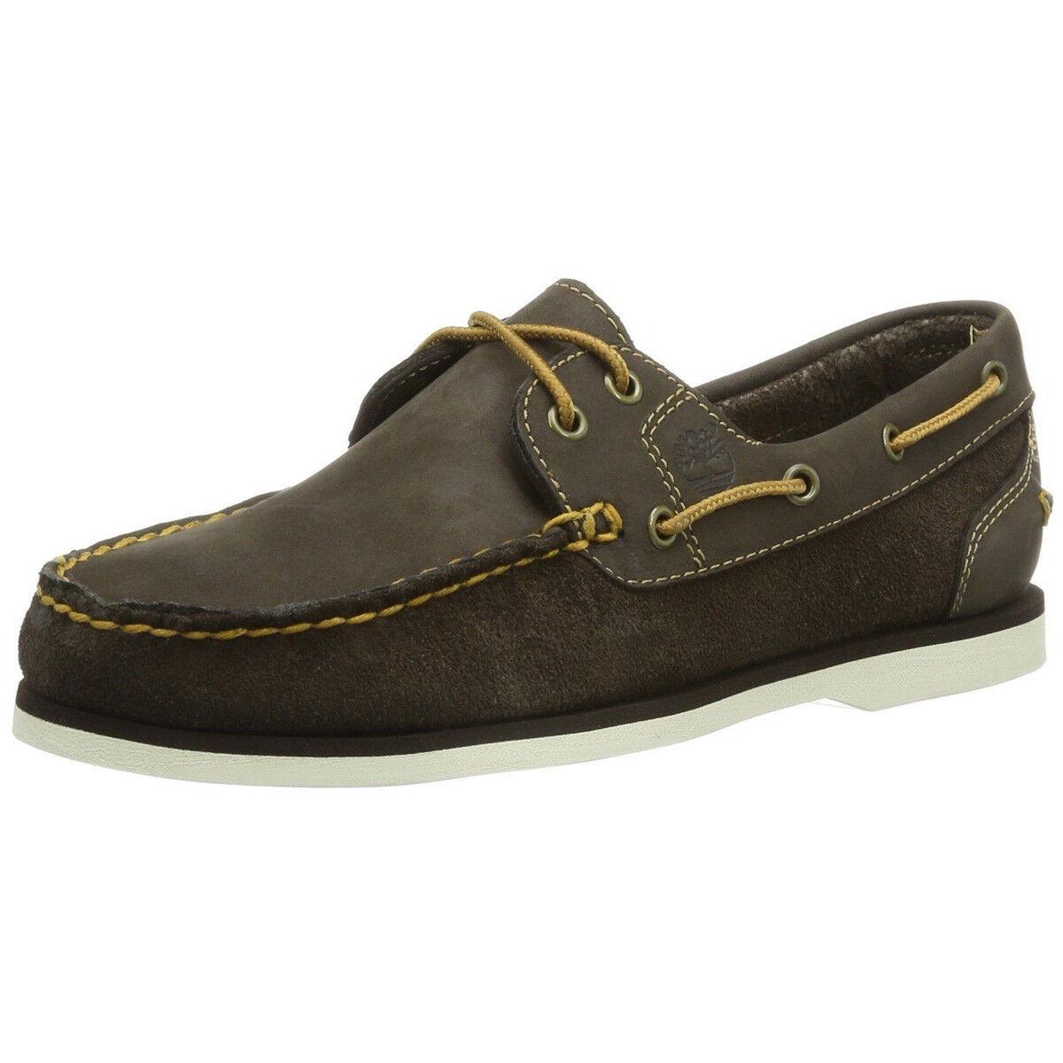 Women`s Timberland Classic 2-Eye Brown Leather Boat Shoes