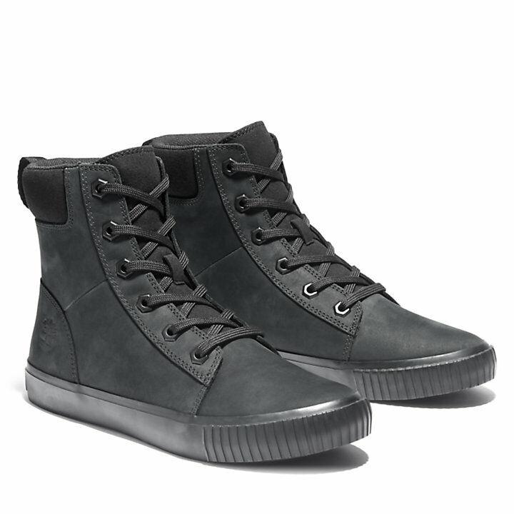 Timberland Women`s Skyla Bay 6 Inch Sneaker Boots Shoe Style Black Nubuck A2GFT