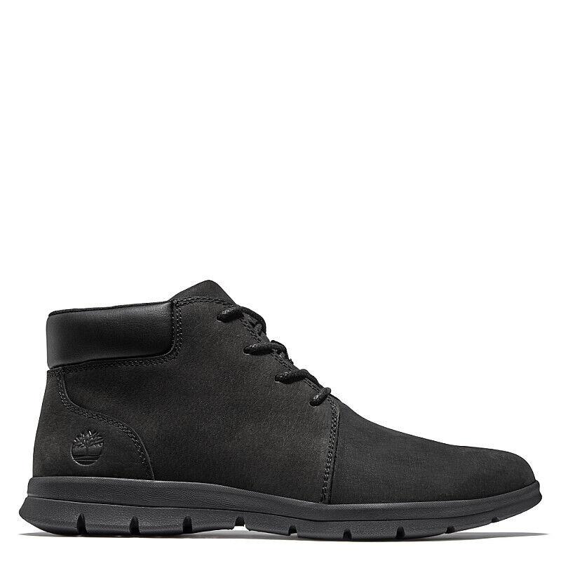 Timberland Men`s Graydon Chukka Black Nubuck Lightweight Boot A413T SZ 12-13