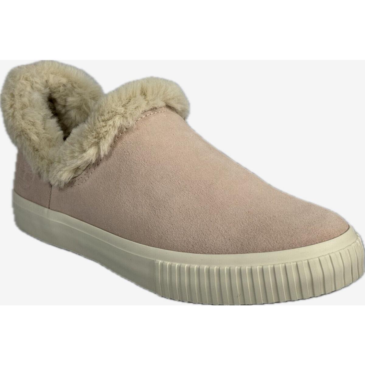 Timberland Skyla Bay Women`s Pink Fur Suede Slip-on Shoes A2CDU