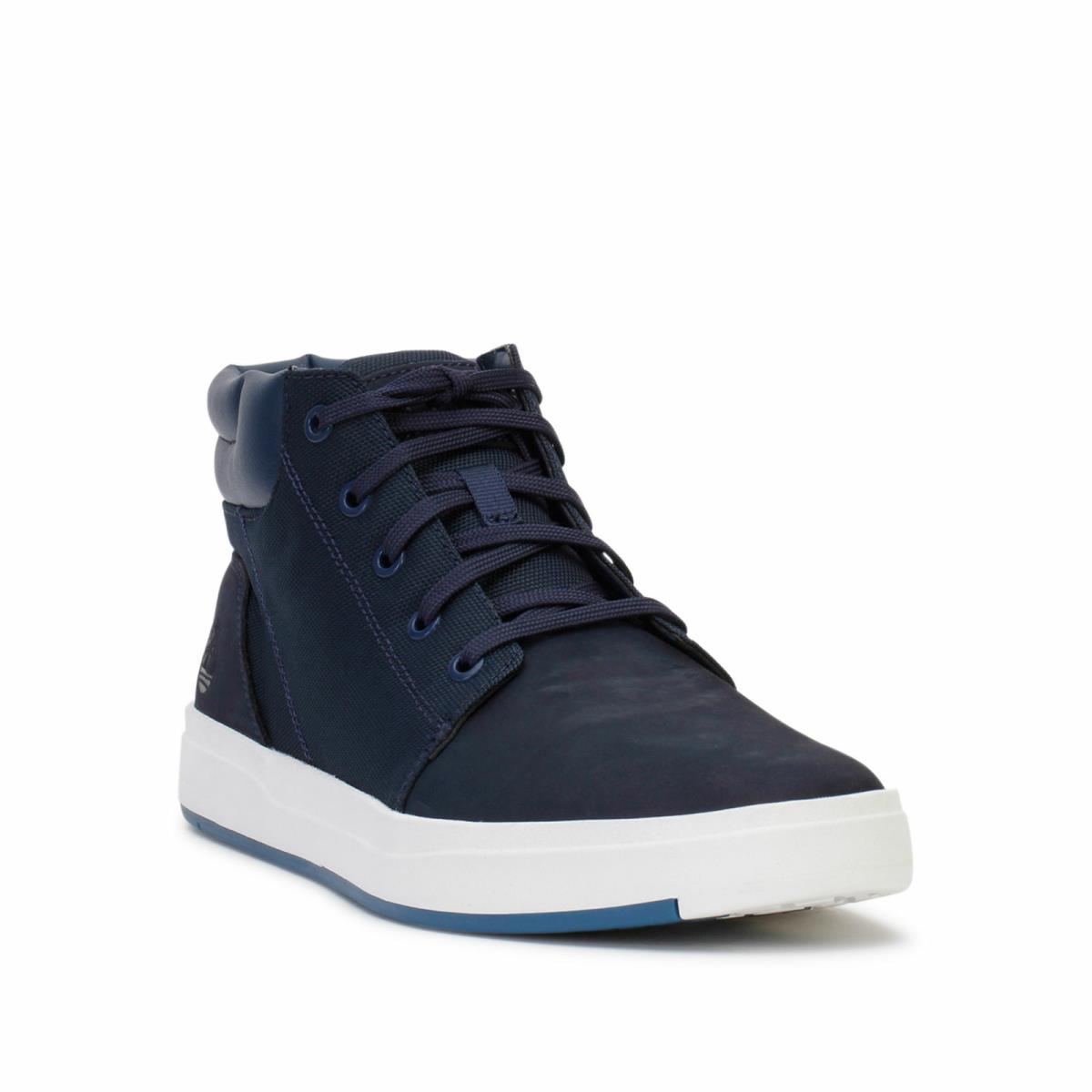 Men`s Timberland David Square Leather Chukka Navy Mid Sneaker TB0A1OHR Medium