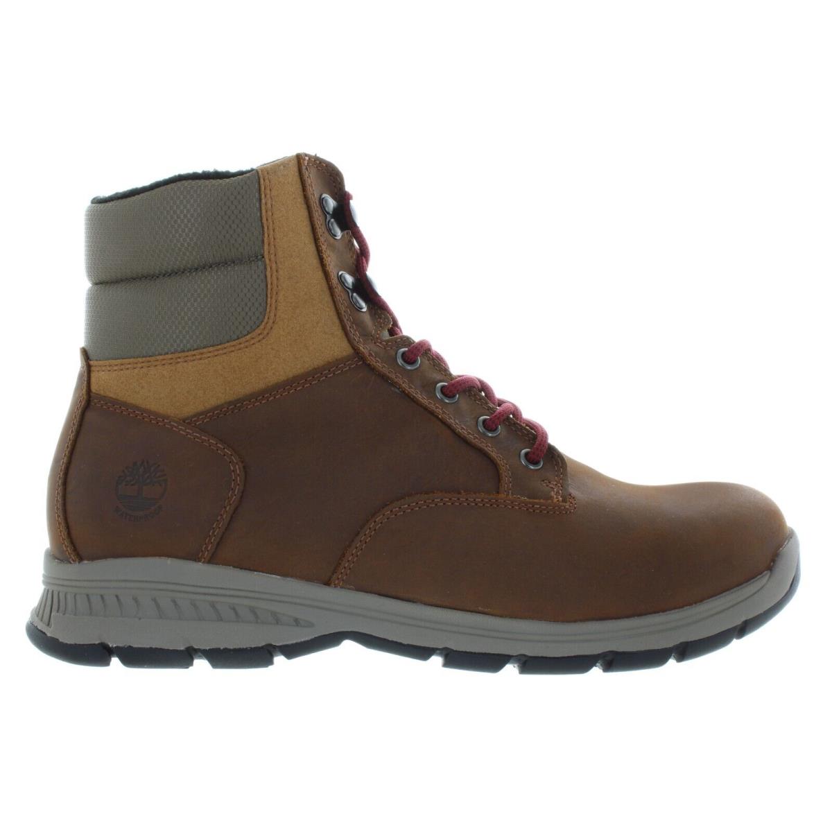 Timberland Men`s Norton Ledge Waterproof Warm-lined Rust Boots Multiple Size - Rust