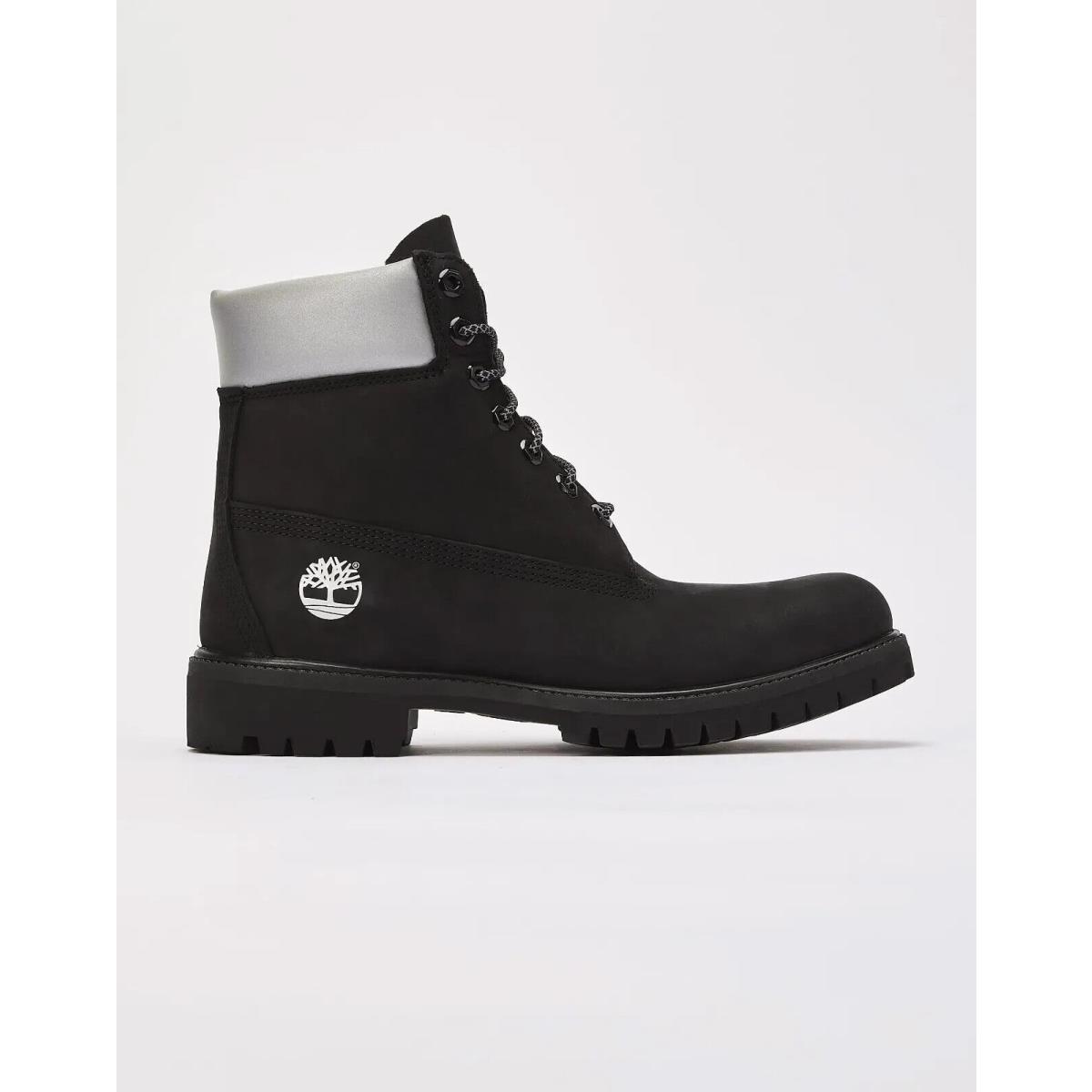 Timberland 6-Inch Premium Boots Men`s Black/silver Casual Shoes